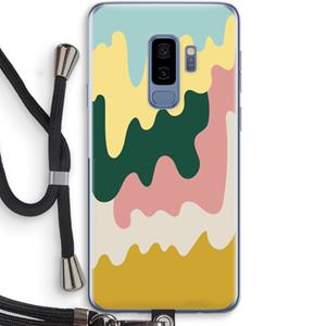 CaseCompany Baar B: Samsung Galaxy S9 Plus Transparant Hoesje met koord