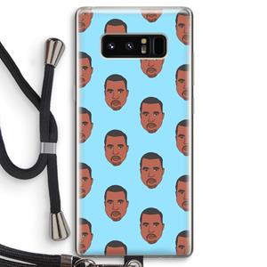 CaseCompany Kanye Call Me℃: Samsung Galaxy Note 8 Transparant Hoesje met koord