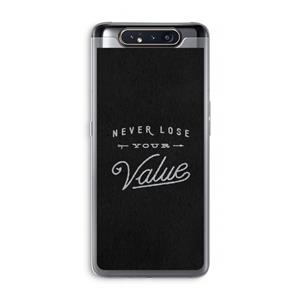 CaseCompany Never lose your value: Samsung Galaxy A80 Transparant Hoesje