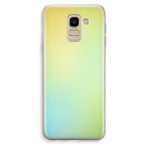 CaseCompany Minty mist pastel: Samsung Galaxy J6 (2018) Transparant Hoesje