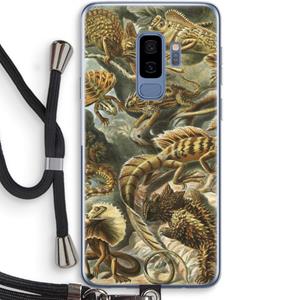 CaseCompany Haeckel Lacertilia: Samsung Galaxy S9 Plus Transparant Hoesje met koord