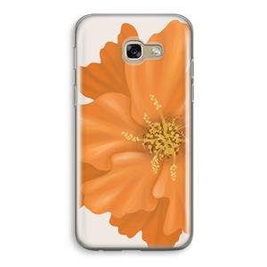 CaseCompany Orange Ellila flower: Samsung Galaxy A5 (2017) Transparant Hoesje