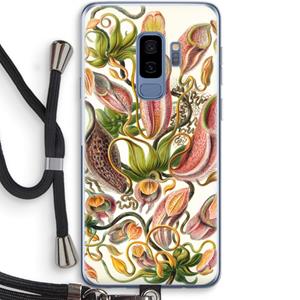 CaseCompany Haeckel Nepenthaceae: Samsung Galaxy S9 Plus Transparant Hoesje met koord