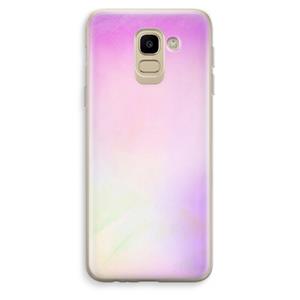 CaseCompany Flow mist pastel: Samsung Galaxy J6 (2018) Transparant Hoesje