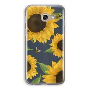 CaseCompany Sunflower and bees: Samsung Galaxy A5 (2017) Transparant Hoesje
