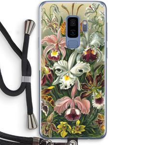 CaseCompany Haeckel Orchidae: Samsung Galaxy S9 Plus Transparant Hoesje met koord