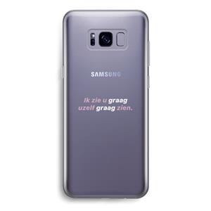 CaseCompany uzelf graag zien: Samsung Galaxy S8 Transparant Hoesje