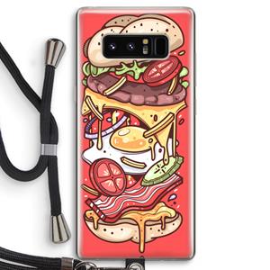 CaseCompany Diet Coke Please: Samsung Galaxy Note 8 Transparant Hoesje met koord