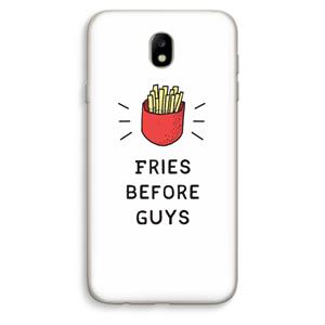 CaseCompany Fries before guys: Samsung Galaxy J7 (2017) Transparant Hoesje