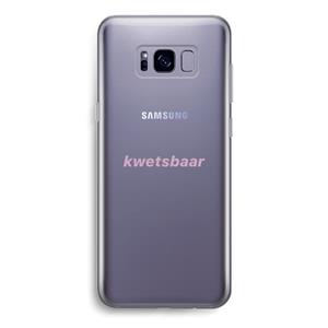 CaseCompany kwetsbaar: Samsung Galaxy S8 Transparant Hoesje