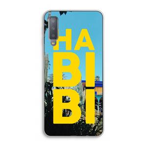 CaseCompany Habibi Majorelle : Samsung Galaxy A7 (2018) Transparant Hoesje
