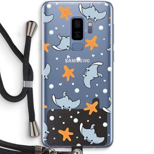 CaseCompany Manta: Samsung Galaxy S9 Plus Transparant Hoesje met koord