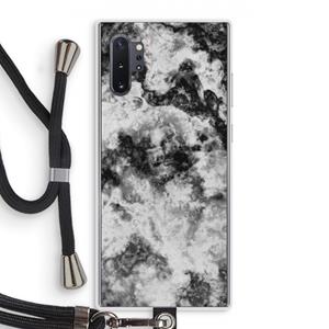 CaseCompany Onweer: Samsung Galaxy Note 10 Plus Transparant Hoesje met koord