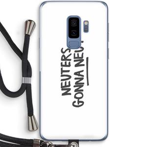 CaseCompany Neuters: Samsung Galaxy S9 Plus Transparant Hoesje met koord
