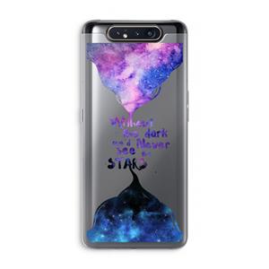CaseCompany Stars quote: Samsung Galaxy A80 Transparant Hoesje