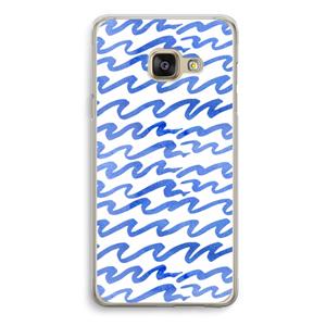 CaseCompany Blauwe golven: Samsung Galaxy A3 (2016) Transparant Hoesje