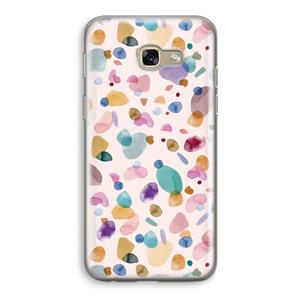 CaseCompany Terrazzo Memphis Pink: Samsung Galaxy A5 (2017) Transparant Hoesje