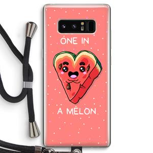 CaseCompany One In A Melon: Samsung Galaxy Note 8 Transparant Hoesje met koord