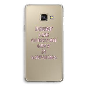 CaseCompany Christian Grey: Samsung Galaxy A3 (2016) Transparant Hoesje