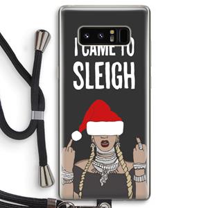 CaseCompany Came To Sleigh: Samsung Galaxy Note 8 Transparant Hoesje met koord
