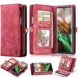 Caseme vintage 2 in 1 portemonnee hoes - Samsung Galaxy Note 10 - Rood