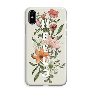 CaseCompany Hello bloemen: iPhone XS Max Volledig Geprint Hoesje