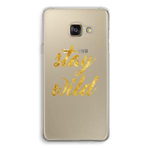 CaseCompany Stay wild: Samsung Galaxy A3 (2016) Transparant Hoesje