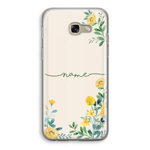 CaseCompany Gele bloemen: Samsung Galaxy A5 (2017) Transparant Hoesje