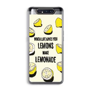 CaseCompany Lemonade: Samsung Galaxy A80 Transparant Hoesje