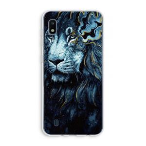 CaseCompany Darkness Lion: Samsung Galaxy A10 Transparant Hoesje