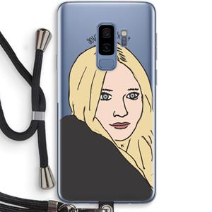 CaseCompany Ashley: Samsung Galaxy S9 Plus Transparant Hoesje met koord