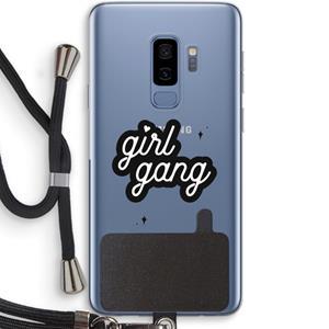 CaseCompany Girl Gang: Samsung Galaxy S9 Plus Transparant Hoesje met koord