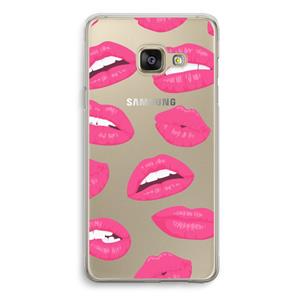 CaseCompany Bite my lip: Samsung Galaxy A3 (2016) Transparant Hoesje
