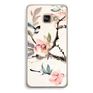 CaseCompany Japanse bloemen: Samsung Galaxy A3 (2016) Transparant Hoesje