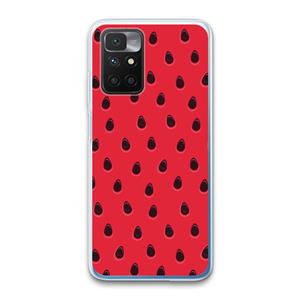 CaseCompany Watermelon: Xiaomi Redmi 10 Transparant Hoesje