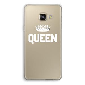 CaseCompany Queen zwart: Samsung Galaxy A3 (2016) Transparant Hoesje