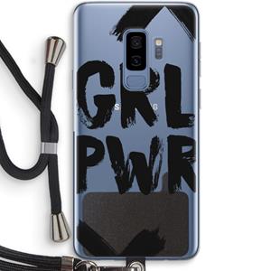 CaseCompany Girl Power #2: Samsung Galaxy S9 Plus Transparant Hoesje met koord
