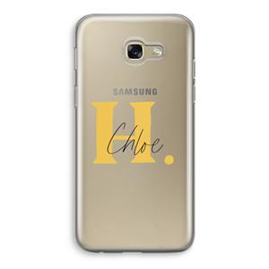 CaseCompany Amber Script: Samsung Galaxy A5 (2017) Transparant Hoesje