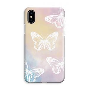 CaseCompany White butterfly: iPhone XS Max Volledig Geprint Hoesje