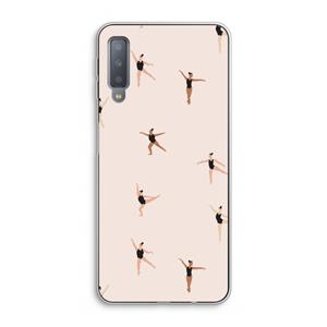 CaseCompany Dancing #1: Samsung Galaxy A7 (2018) Transparant Hoesje