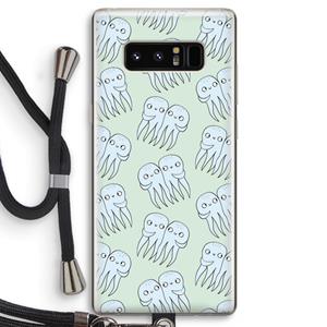 CaseCompany Octopussen: Samsung Galaxy Note 8 Transparant Hoesje met koord