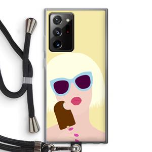 CaseCompany Ice cream: Samsung Galaxy Note 20 Ultra / Note 20 Ultra 5G Transparant Hoesje met koord