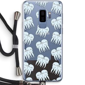 CaseCompany Octopussen: Samsung Galaxy S9 Plus Transparant Hoesje met koord