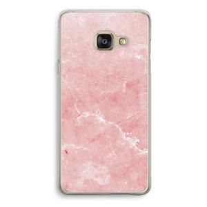 CaseCompany Roze marmer: Samsung Galaxy A3 (2016) Transparant Hoesje