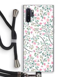 CaseCompany Sierlijke bloemen: Samsung Galaxy Note 10 Plus Transparant Hoesje met koord