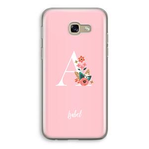 CaseCompany Pink Bouquet: Samsung Galaxy A5 (2017) Transparant Hoesje