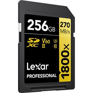 Lexar SDXC Professional 256GB 1800X UHS-II V60 Gold
