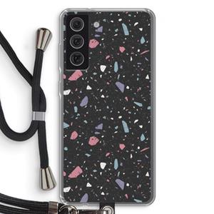 CaseCompany Terrazzo N°16: Samsung Galaxy S21 FE Transparant Hoesje met koord