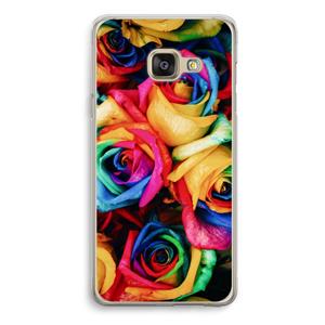 CaseCompany Neon bloemen: Samsung Galaxy A3 (2016) Transparant Hoesje