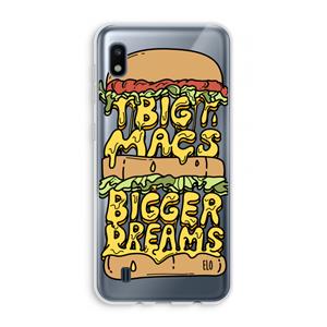 CaseCompany Big Macs Bigger Dreams: Samsung Galaxy A10 Transparant Hoesje